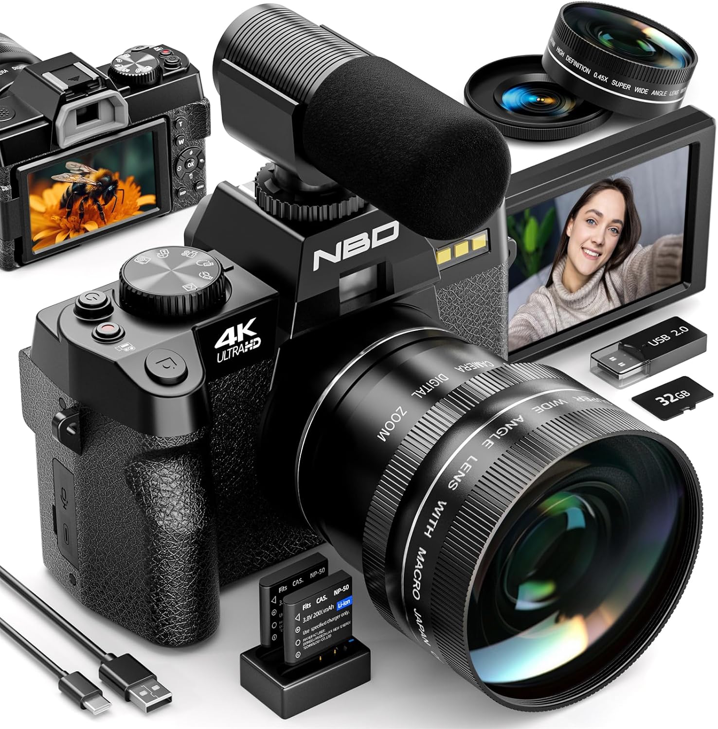 Canon Camera Eos R50 - NBD 4K Digital Cameras for Photography,48MP