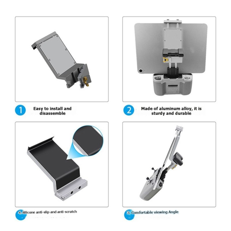 RISE-Aluminum Alloy Mount Brac - Drone Tablet Mount ulasan dan harga