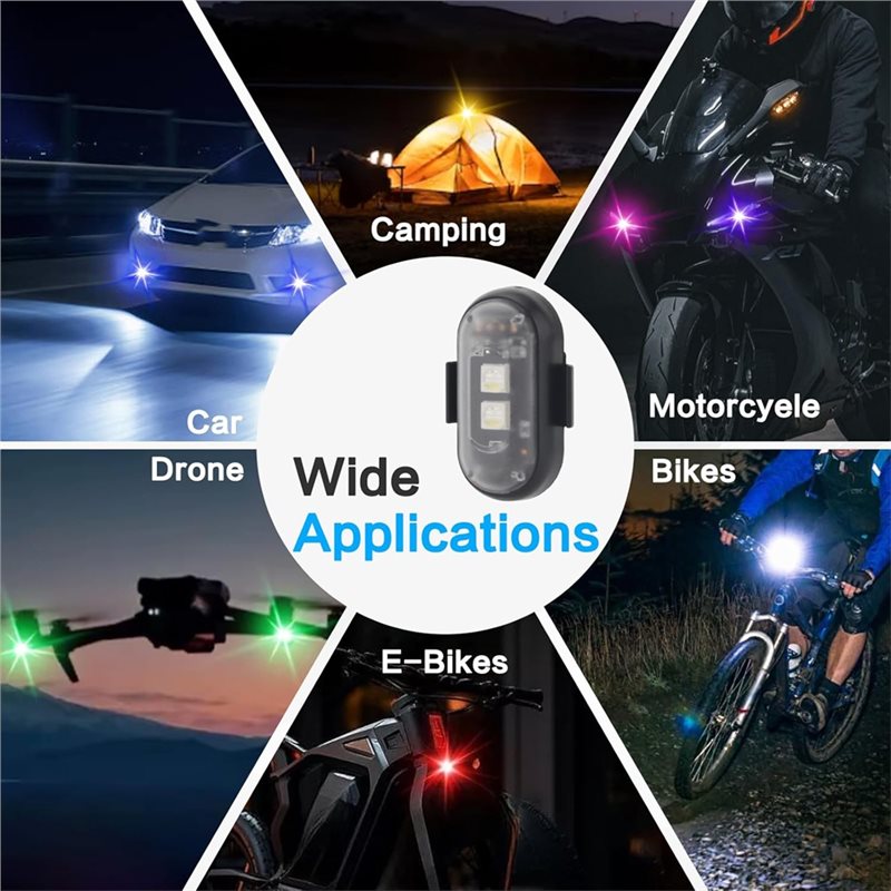 Remote-Controlled 12Pcs Wirele - Drone Strobe Light ulasan dan harga