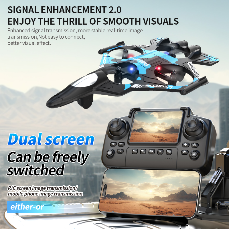 2026 New RC Drone Fighter HD P - Drone Controller Screen ulasan dan harga