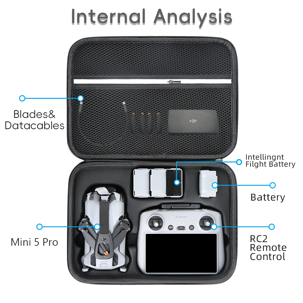 for Mini 5 Pro Case Large Capa - Drone Carrying Case ulasan dan harga