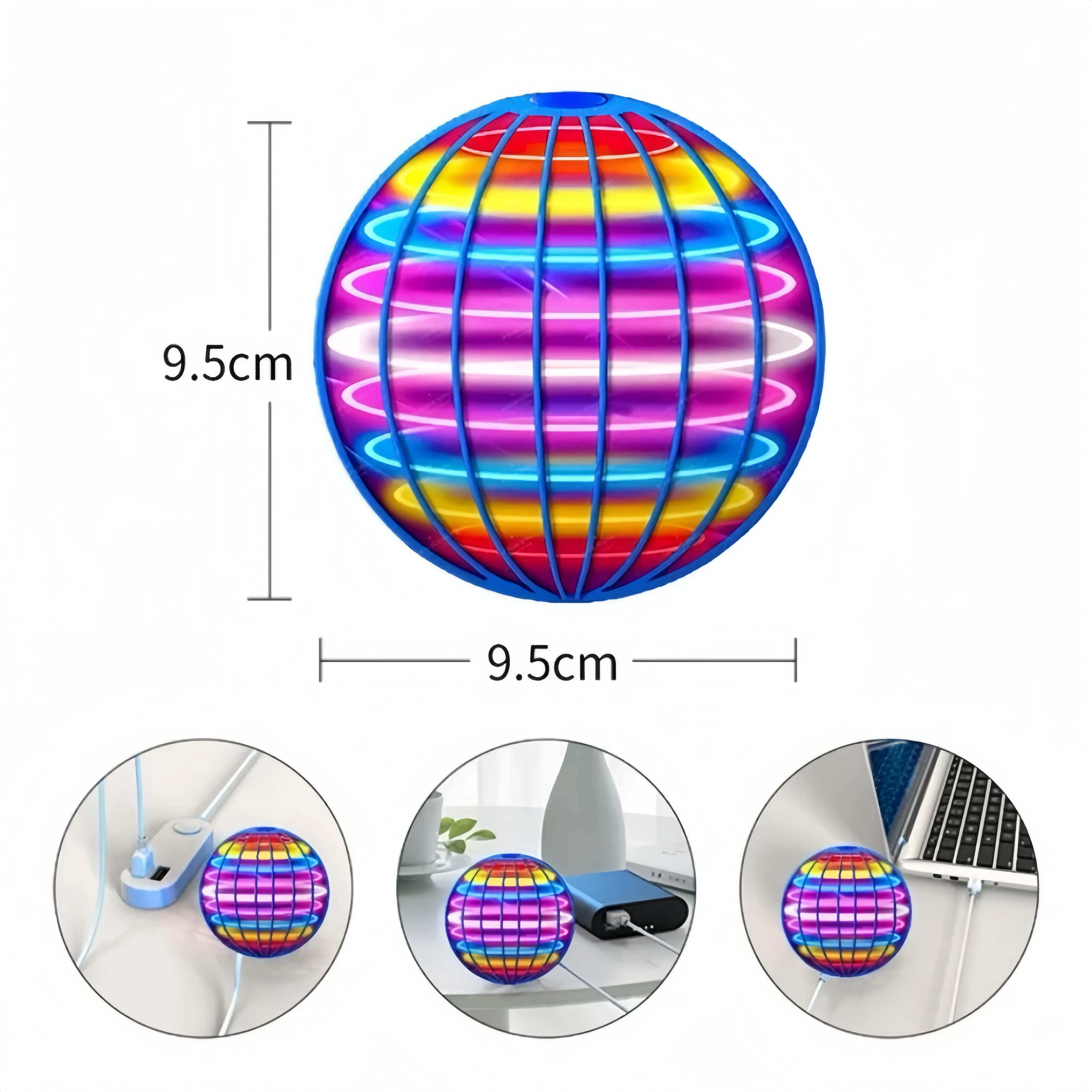 Flying Ball Boomerang Spinner  - Drone Strobe Light ulasan dan harga