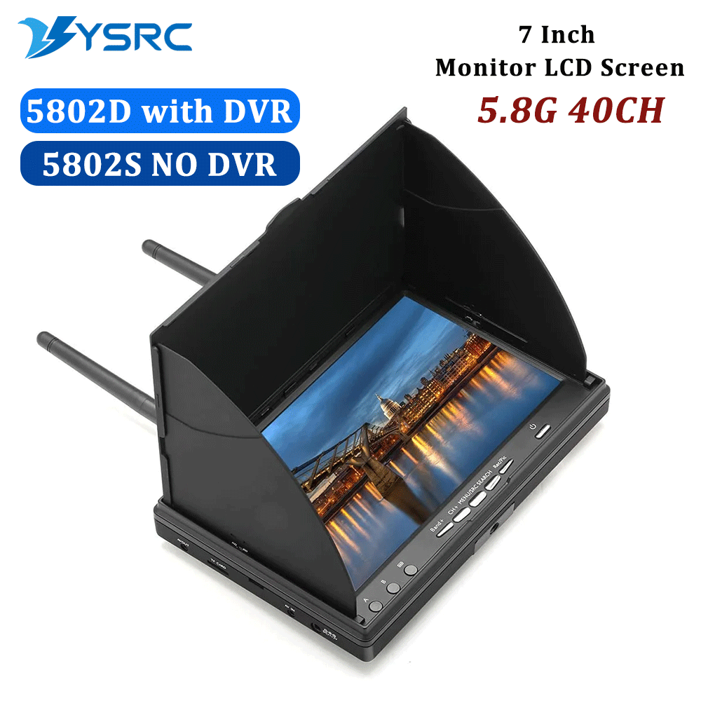 5.8G FPV DVR LS5802D 7 Inch Mo - Drone Controller Screen ulasan dan harga