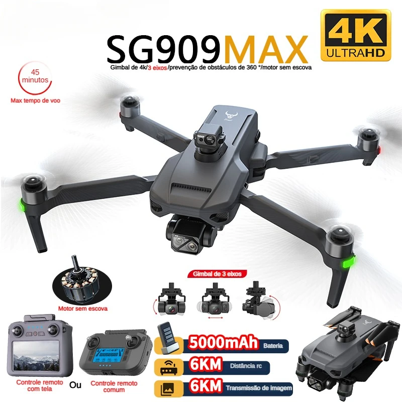ZLL SG909 SG909MAX Professiona - Drone Controller Screen ulasan dan harga