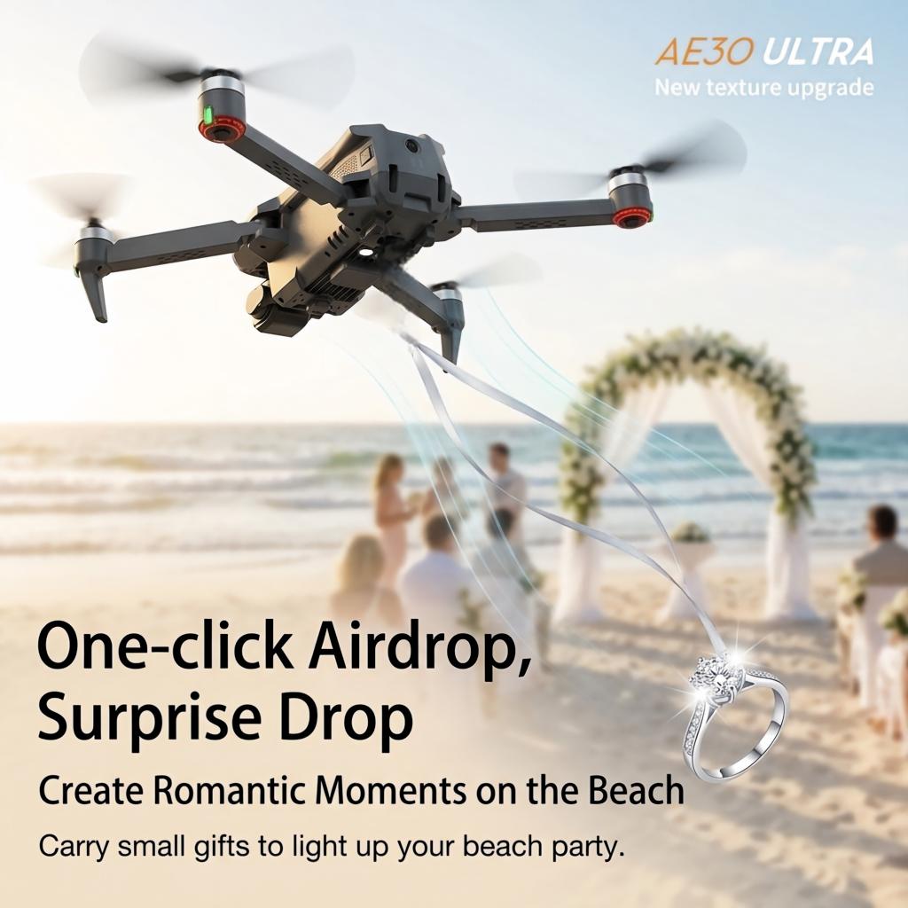 NEW AE30 Ultra GPS Drone 4K Pr - Drone Controller Screen ulasan dan harga